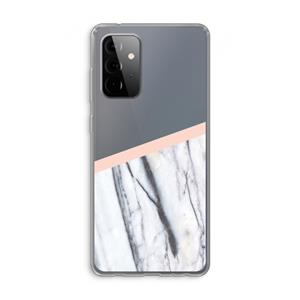 CaseCompany A touch of peach: Samsung Galaxy A72 Transparant Hoesje