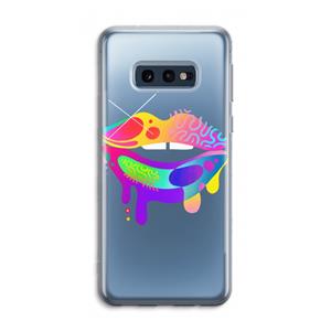 CaseCompany Lip Palette: Samsung Galaxy S10e Transparant Hoesje