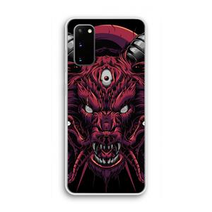CaseCompany Hell Hound and Serpents: Samsung Galaxy S20 Transparant Hoesje