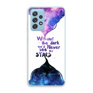 CaseCompany Stars quote: Samsung Galaxy A73 Transparant Hoesje