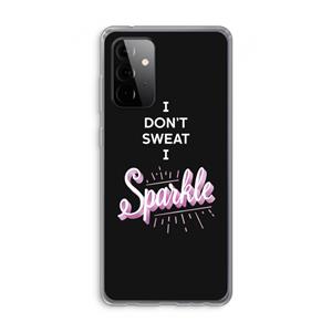CaseCompany Sparkle quote: Samsung Galaxy A72 Transparant Hoesje