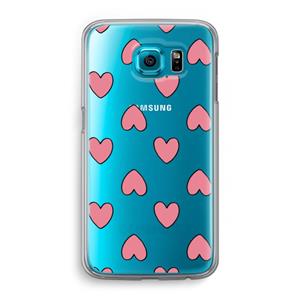 CaseCompany Ondersteboven verliefd: Samsung Galaxy S6 Transparant Hoesje