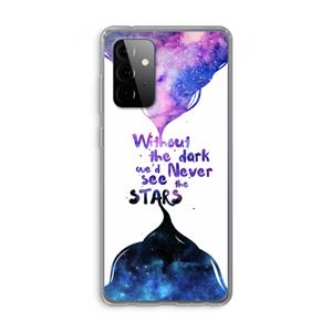 CaseCompany Stars quote: Samsung Galaxy A72 Transparant Hoesje