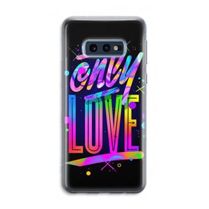 CaseCompany Only Love: Samsung Galaxy S10e Transparant Hoesje