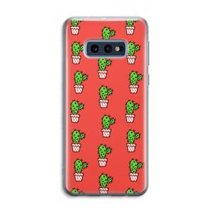 CaseCompany Mini cactus: Samsung Galaxy S10e Transparant Hoesje
