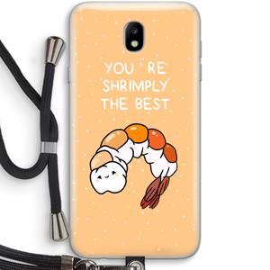 CaseCompany You're Shrimply The Best: Samsung Galaxy J7 (2017) Transparant Hoesje met koord
