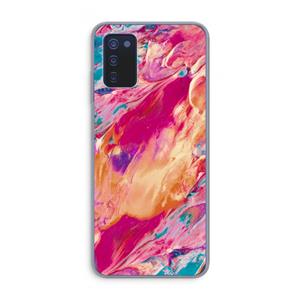 CaseCompany Pastel Echoes: Samsung Galaxy A03s Transparant Hoesje