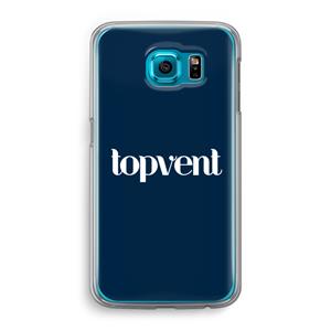 CaseCompany Topvent Navy: Samsung Galaxy S6 Transparant Hoesje