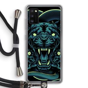 CaseCompany Cougar and Vipers: Samsung Galaxy A41 Transparant Hoesje met koord