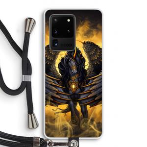 CaseCompany Pegasus: Samsung Galaxy S20 Ultra Transparant Hoesje met koord