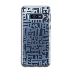 CaseCompany Moroccan Print: Samsung Galaxy S10e Transparant Hoesje