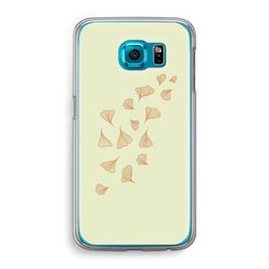 CaseCompany Falling Leaves: Samsung Galaxy S6 Transparant Hoesje