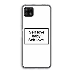 CaseCompany Self love: Samsung Galaxy A22 5G Transparant Hoesje
