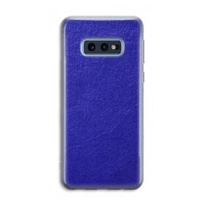 CaseCompany Majorelle Blue: Samsung Galaxy S10e Transparant Hoesje