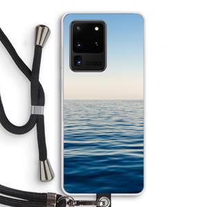 CaseCompany Water horizon: Samsung Galaxy S20 Ultra Transparant Hoesje met koord