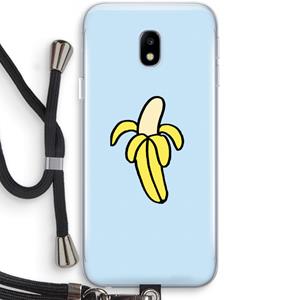 CaseCompany Banana: Samsung Galaxy J3 (2017) Transparant Hoesje met koord