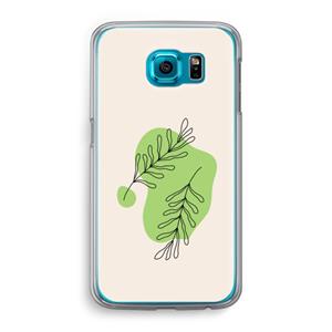CaseCompany Beleaf in you: Samsung Galaxy S6 Transparant Hoesje