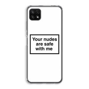 CaseCompany Safe with me: Samsung Galaxy A22 5G Transparant Hoesje