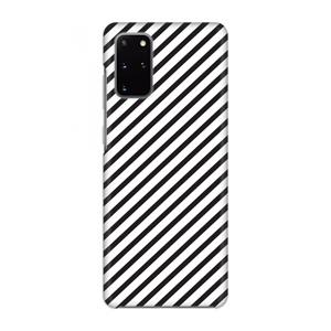 CaseCompany Strepen zwart-wit: Volledig geprint Samsung Galaxy S20 Plus Hoesje