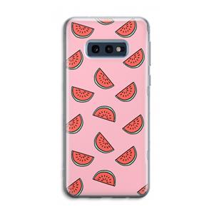 CaseCompany Watermeloen: Samsung Galaxy S10e Transparant Hoesje