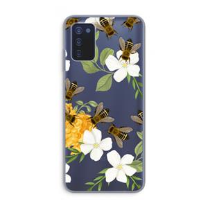 CaseCompany No flowers without bees: Samsung Galaxy A03s Transparant Hoesje