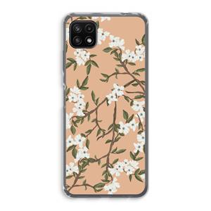 CaseCompany Blossoming spring: Samsung Galaxy A22 5G Transparant Hoesje