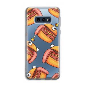 CaseCompany Hamburger: Samsung Galaxy S10e Transparant Hoesje