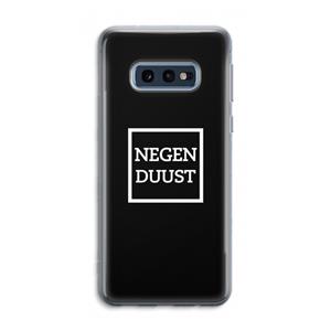 CaseCompany Negenduust black: Samsung Galaxy S10e Transparant Hoesje