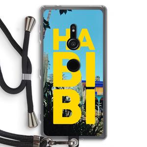 CaseCompany Habibi Majorelle : Sony Xperia XZ2 Transparant Hoesje met koord