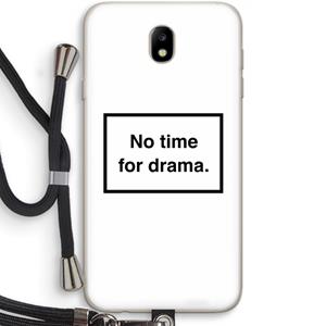 CaseCompany No drama: Samsung Galaxy J7 (2017) Transparant Hoesje met koord