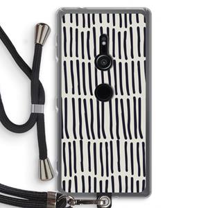 CaseCompany Moroccan stripes: Sony Xperia XZ2 Transparant Hoesje met koord