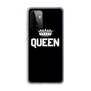 CaseCompany Queen zwart: Samsung Galaxy A72 Transparant Hoesje