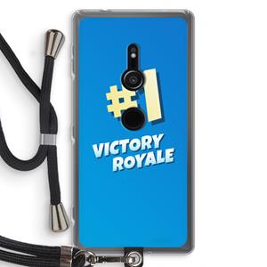 CaseCompany Victory Royale: Sony Xperia XZ2 Transparant Hoesje met koord