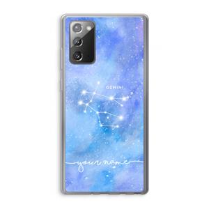 CaseCompany Sterrenbeeld - Licht: Samsung Galaxy Note 20 / Note 20 5G Transparant Hoesje