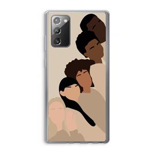 CaseCompany Sweet creatures: Samsung Galaxy Note 20 / Note 20 5G Transparant Hoesje