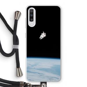 CaseCompany Alone in Space: Samsung Galaxy A70 Transparant Hoesje met koord