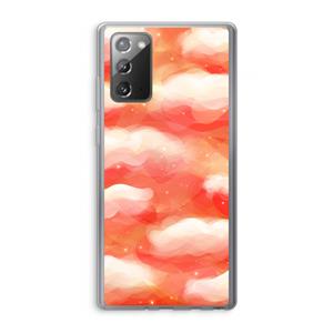 CaseCompany Lichte Wolken: Samsung Galaxy Note 20 / Note 20 5G Transparant Hoesje