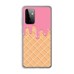 CaseCompany Ice cream: Samsung Galaxy A72 Transparant Hoesje