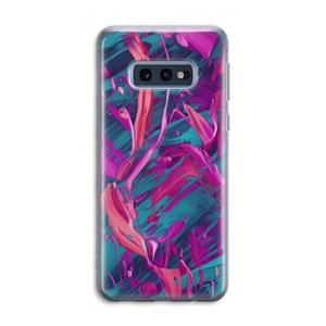 CaseCompany Pink Clouds: Samsung Galaxy S10e Transparant Hoesje
