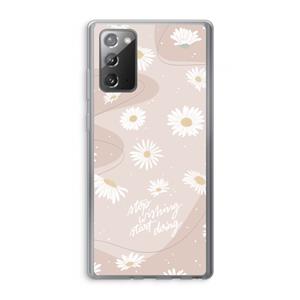 CaseCompany Daydreaming becomes reality: Samsung Galaxy Note 20 / Note 20 5G Transparant Hoesje