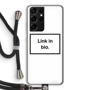 CaseCompany Link in bio: Samsung Galaxy S21 Ultra Transparant Hoesje met koord