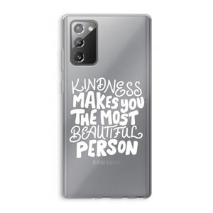 CaseCompany The prettiest: Samsung Galaxy Note 20 / Note 20 5G Transparant Hoesje