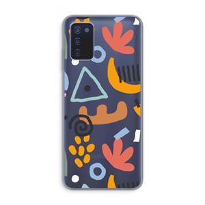 CaseCompany Abstract: Samsung Galaxy A03s Transparant Hoesje
