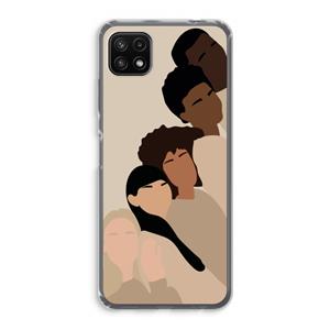 CaseCompany Sweet creatures: Samsung Galaxy A22 5G Transparant Hoesje