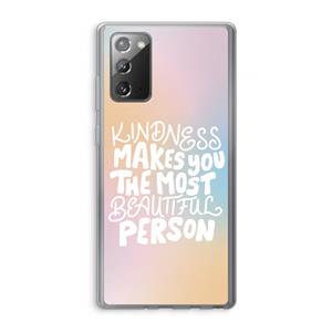 CaseCompany The prettiest: Samsung Galaxy Note 20 / Note 20 5G Transparant Hoesje