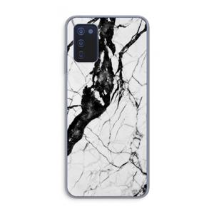 CaseCompany Witte marmer 2: Samsung Galaxy A03s Transparant Hoesje
