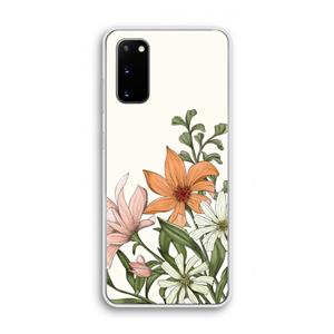 CaseCompany Floral bouquet: Samsung Galaxy S20 Transparant Hoesje