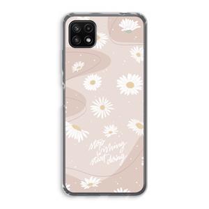 CaseCompany Daydreaming becomes reality: Samsung Galaxy A22 5G Transparant Hoesje