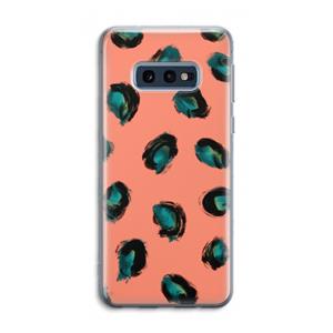 CaseCompany Pink Cheetah: Samsung Galaxy S10e Transparant Hoesje
