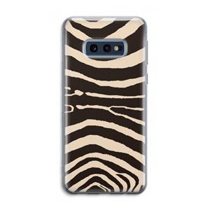 CaseCompany Arizona Zebra: Samsung Galaxy S10e Transparant Hoesje